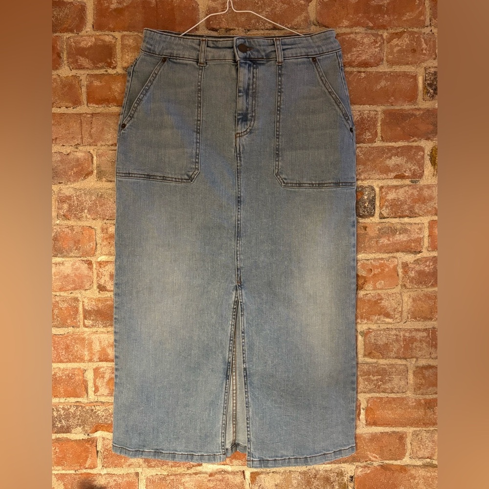 Casual Blue Denim Skirt